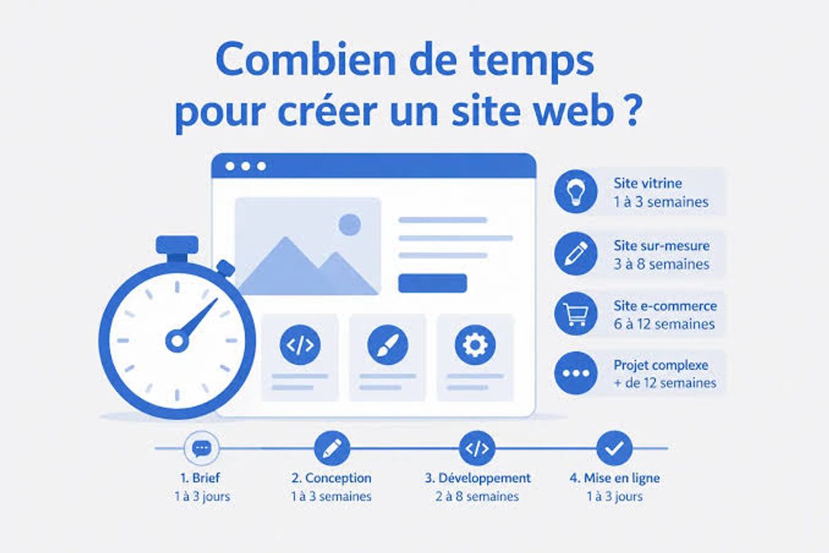 Combien de temps faut-il pour créer un site web