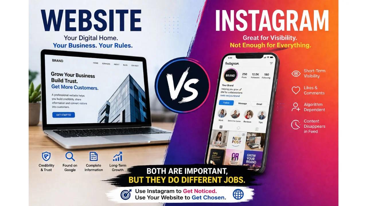website vs insta