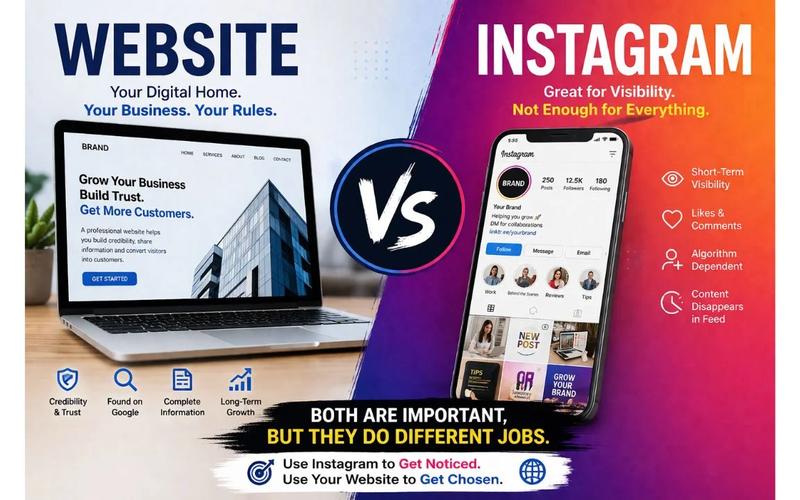 website vs insta