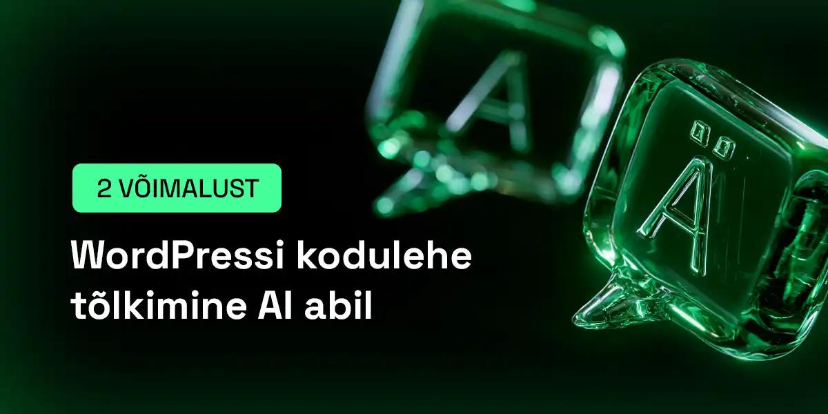 WordPressi kodulehe tõlkimine