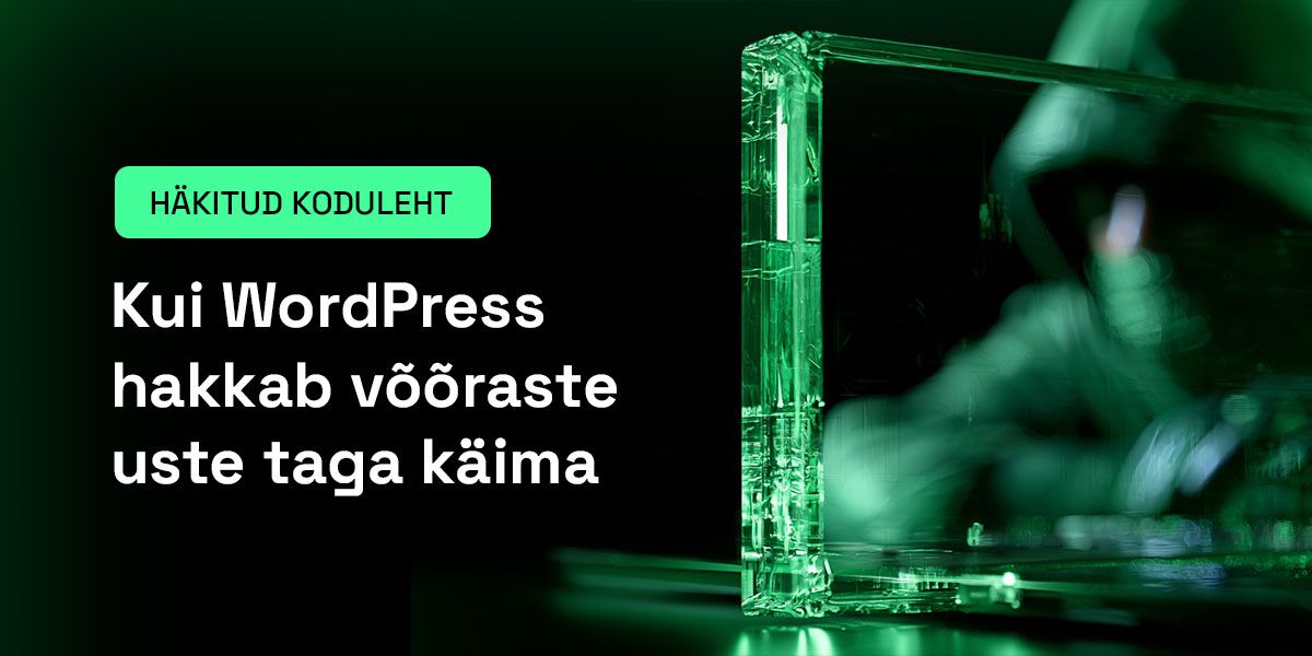 Veebileht häkitud? Kui WordPress hakkab võõraste uste taga käima