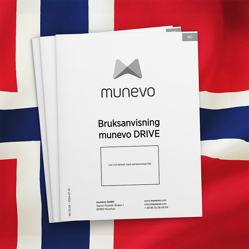 Bedienungsanleitung vor der norwegischen Flagge