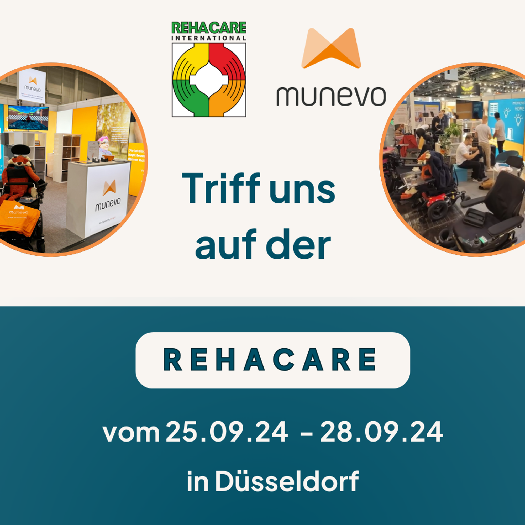 munevo Rollstuhlsteuerung auf der Rehacare Messe