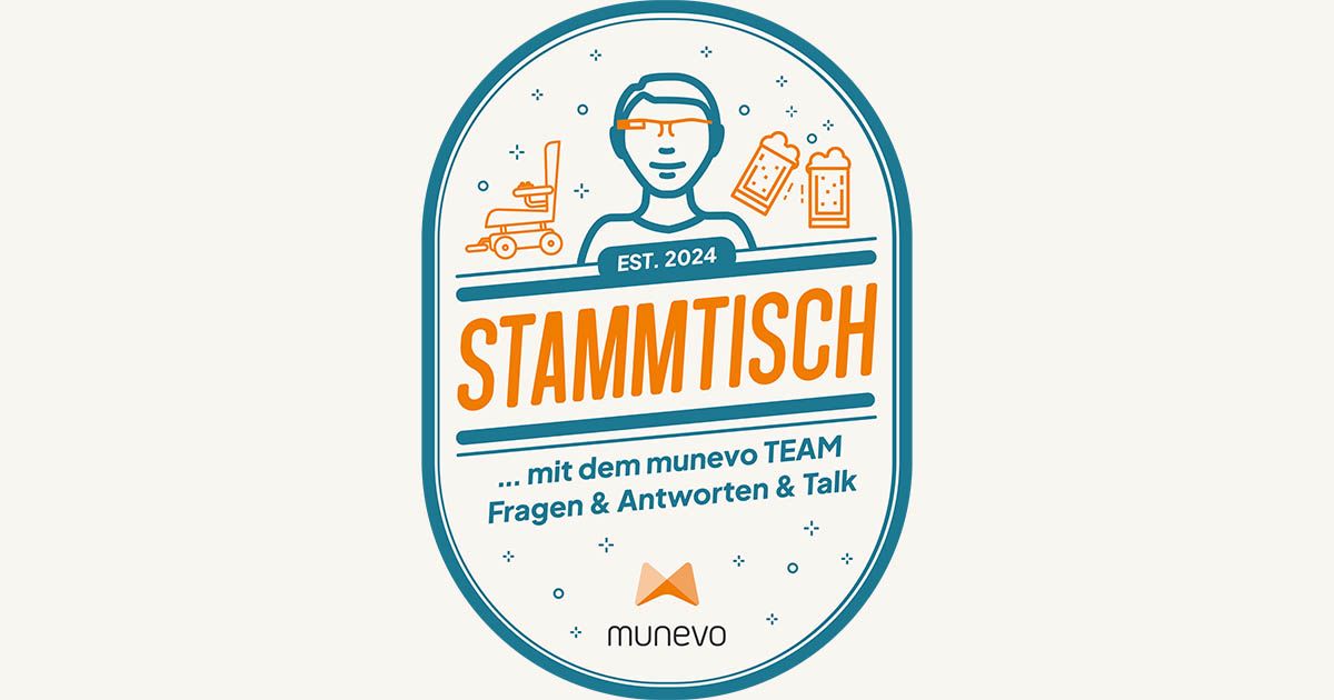 Logo munevo online Stammtisch "Stammtisch ... mit dem munevo TEAM, Fragen & Antworten & Talk"