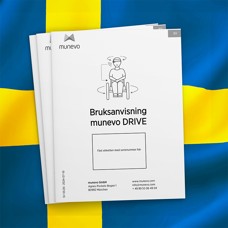 Bedienungsanleitung vor der schwedischen Flagge