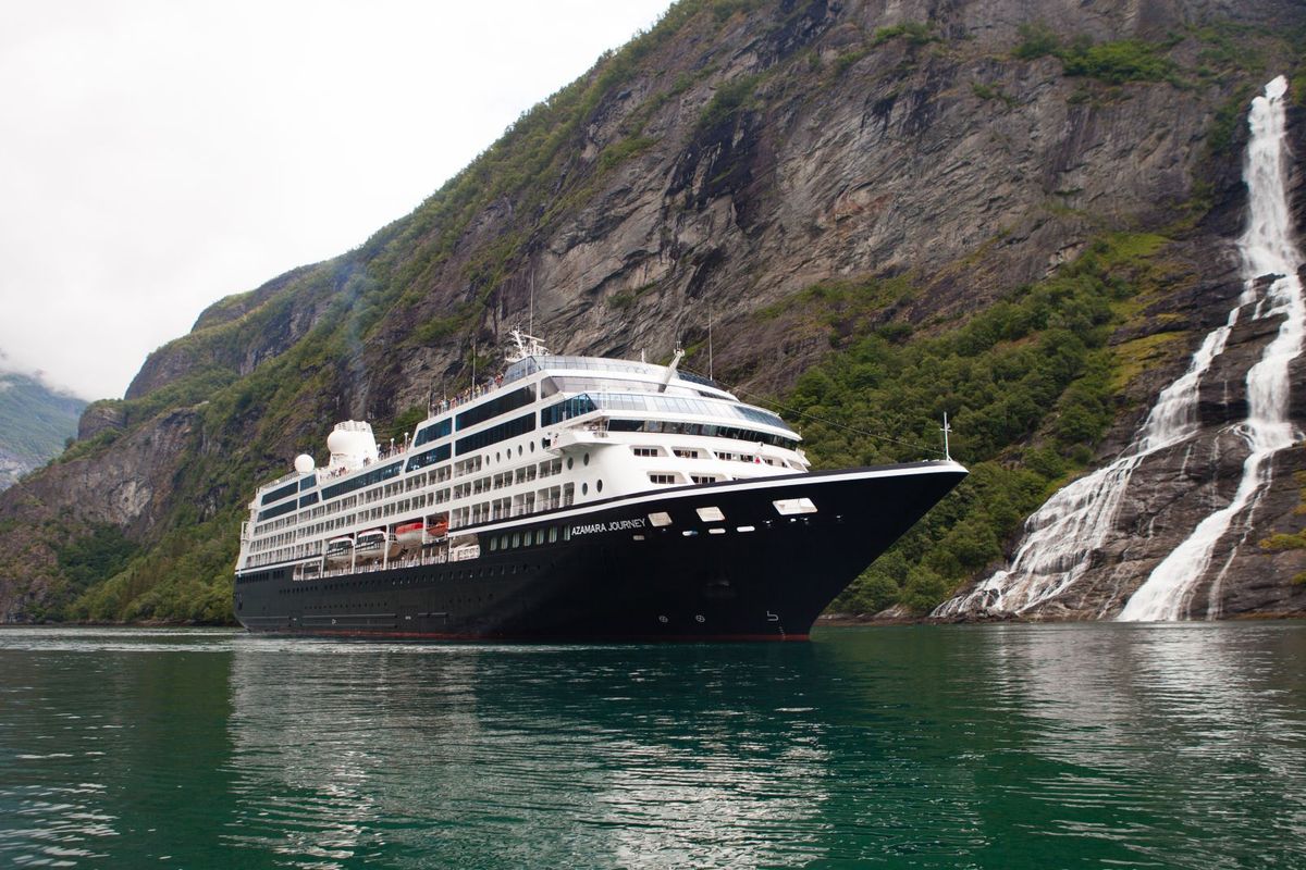 Azamara cruise ship at sea