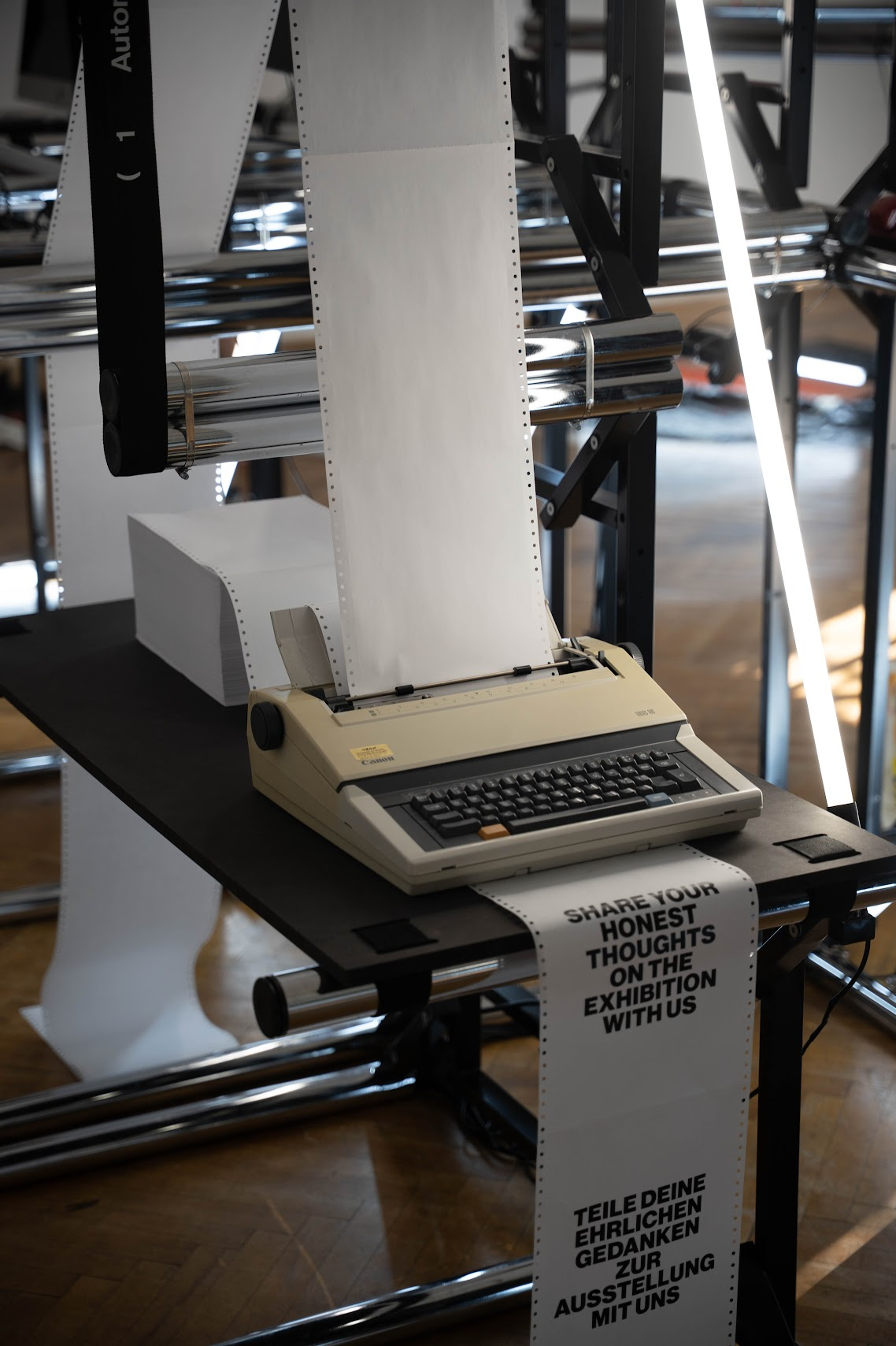 Typewriter at the Exhibition