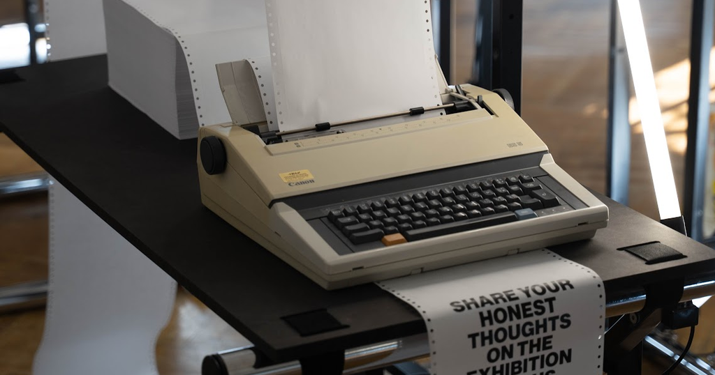 Typewriter at the Exhibition