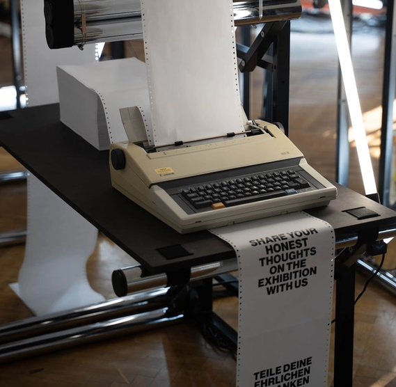 Typewriter at the Exhibition