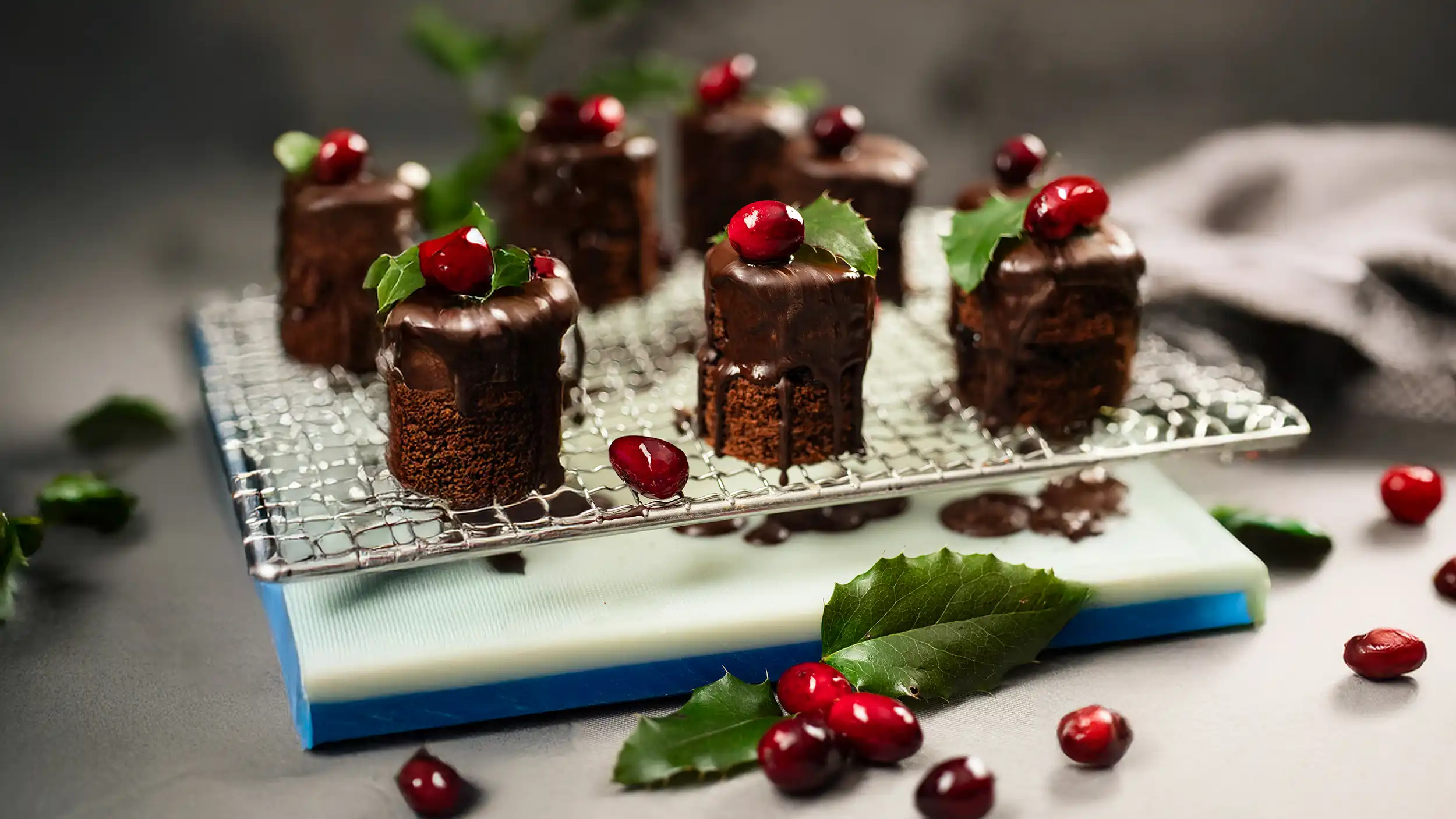 Julekrydret sjokoladekake