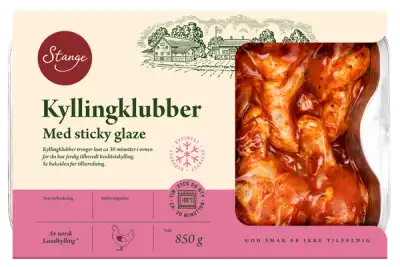 Kyllingklubber sticky glaze fryst