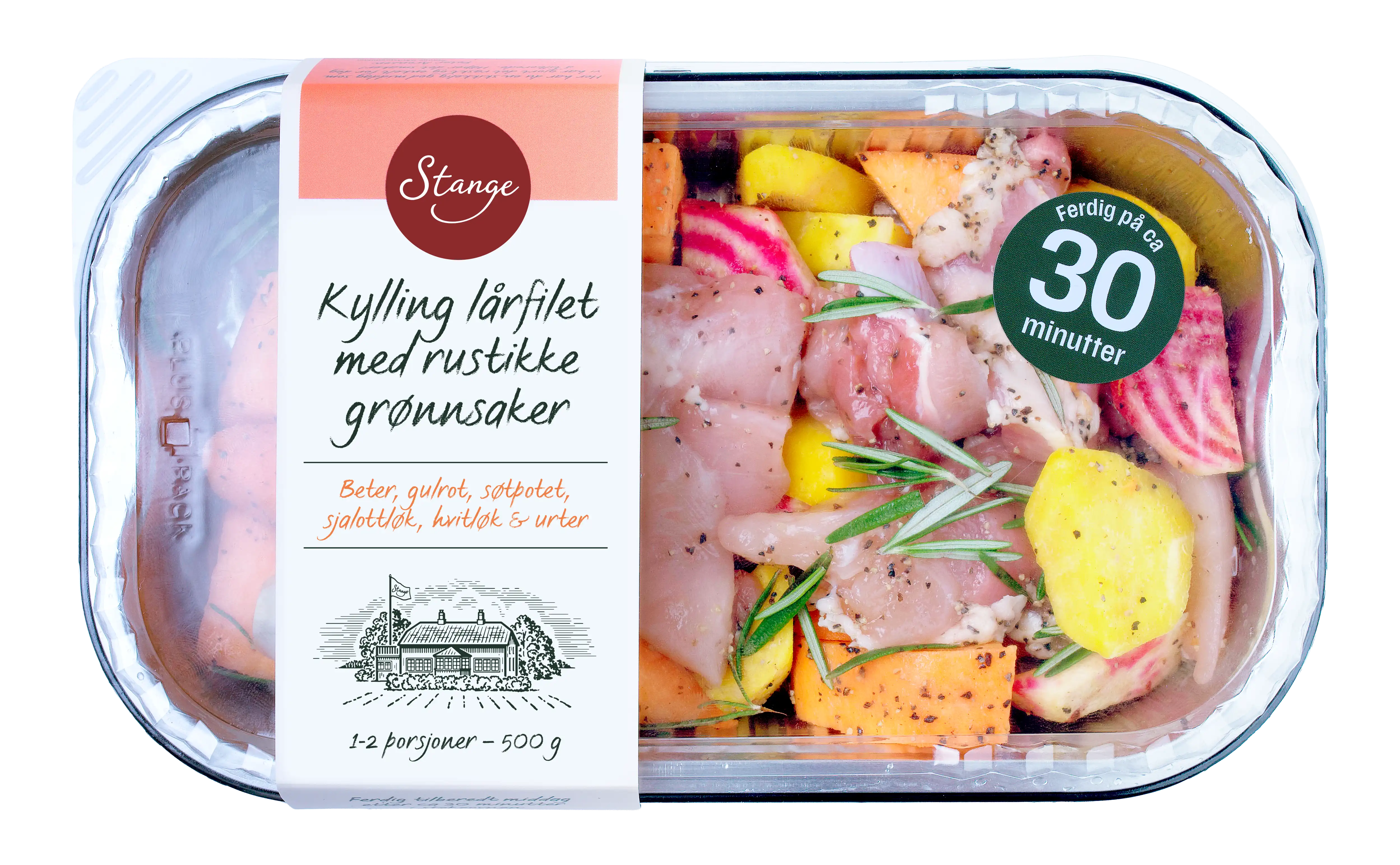 Kylling lårfilet med rustikke grønnsaker