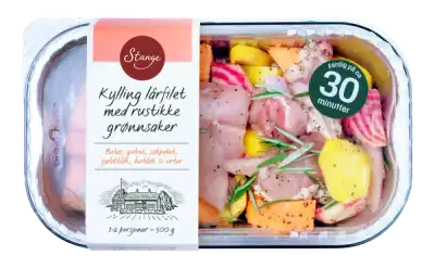 Kylling lårfilet med rustikke grønnsaker