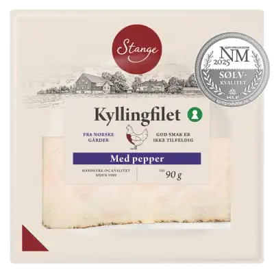 Kyllingfilet pålegg med pepper
