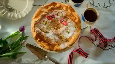 Karpata med pistasjekrem