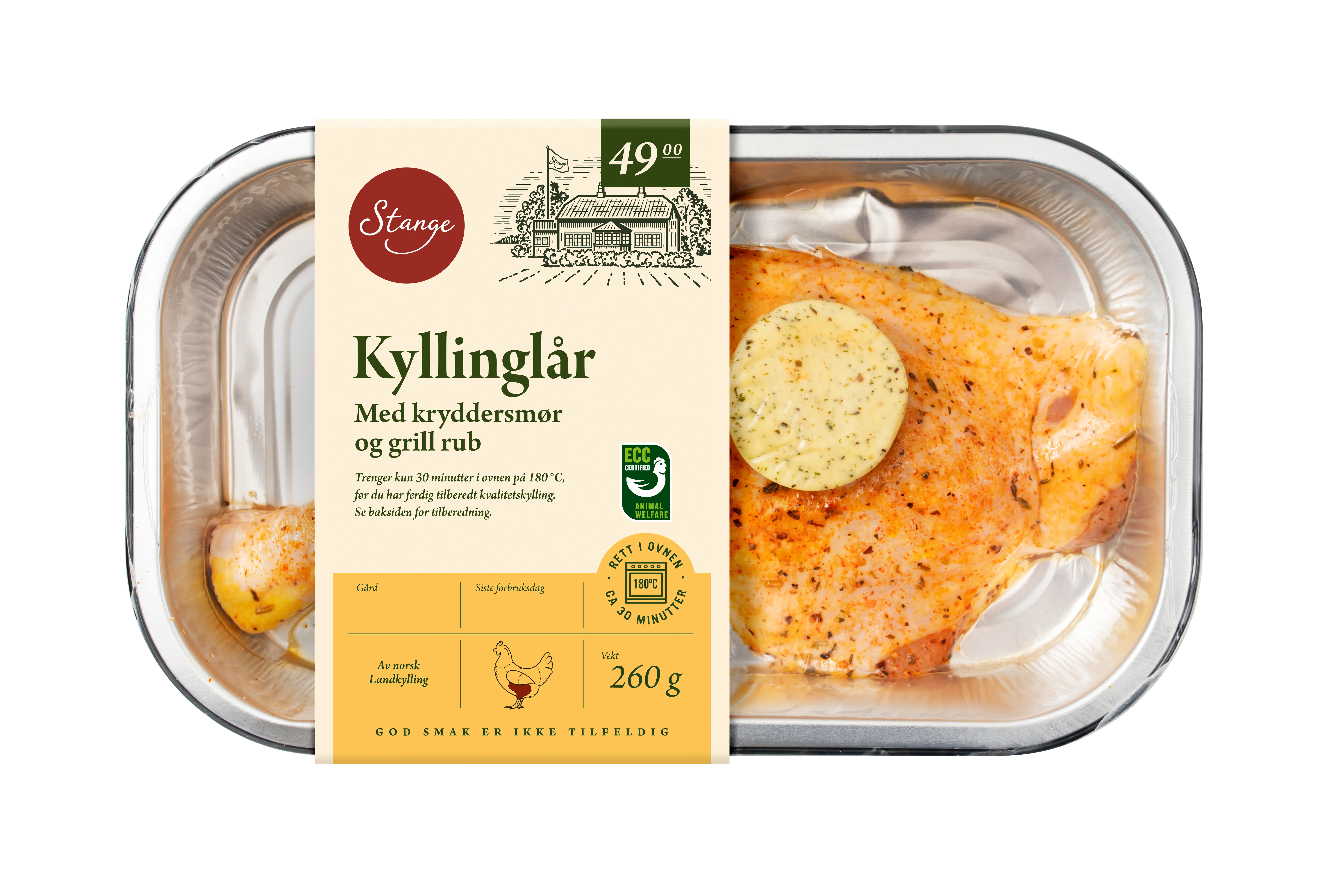 Kyllinglår med kryddersmør & Grill rub