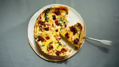 Quiche med potet og kylling