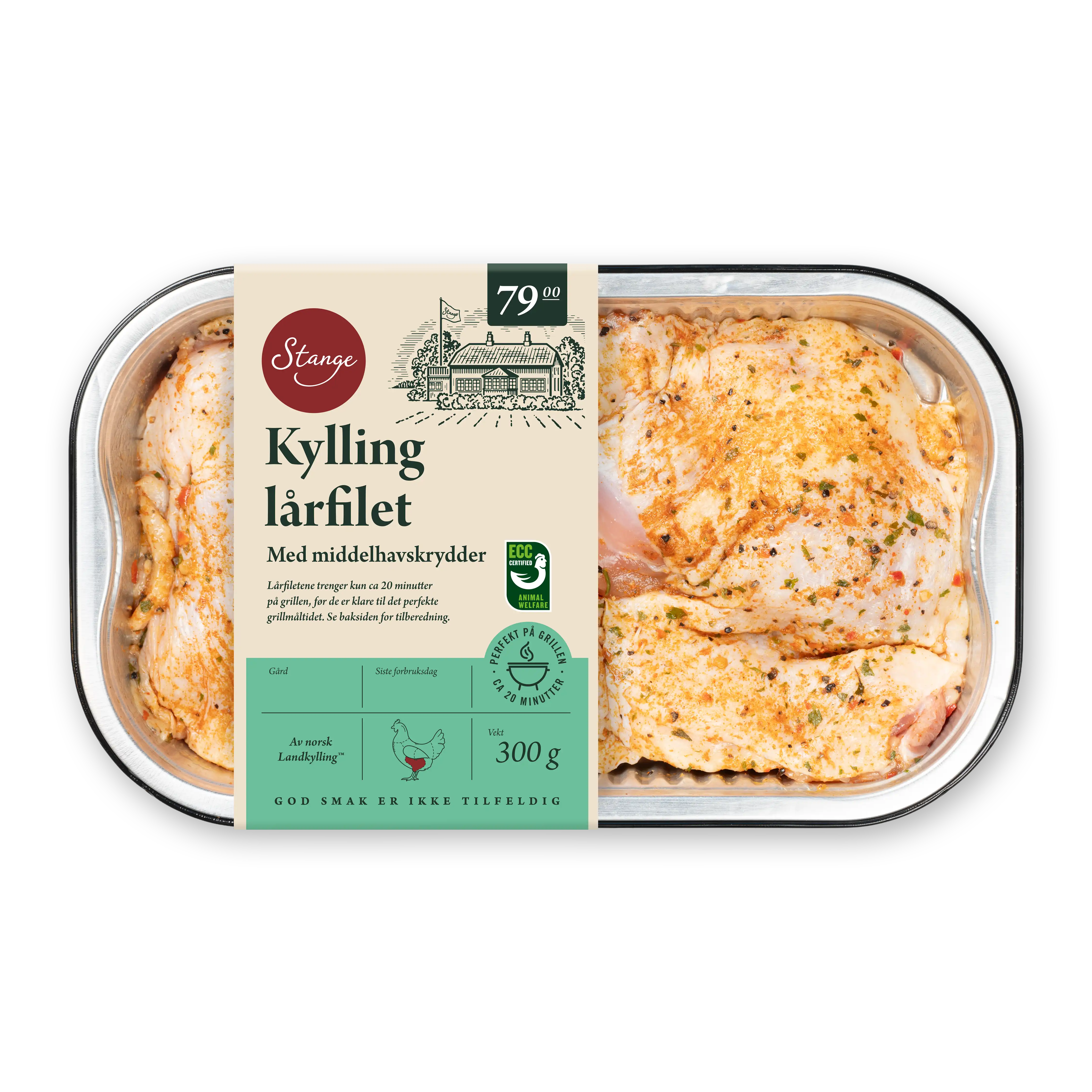 Kylling lårfilet med middelhavskrydder