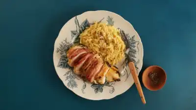 Orzo al limone med kylling