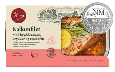Kalkunfilet med kryddersmør og krydder fryst