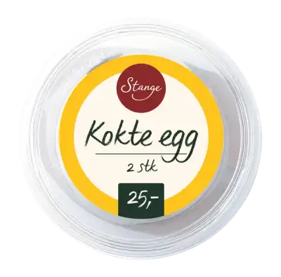 2 kokte egg