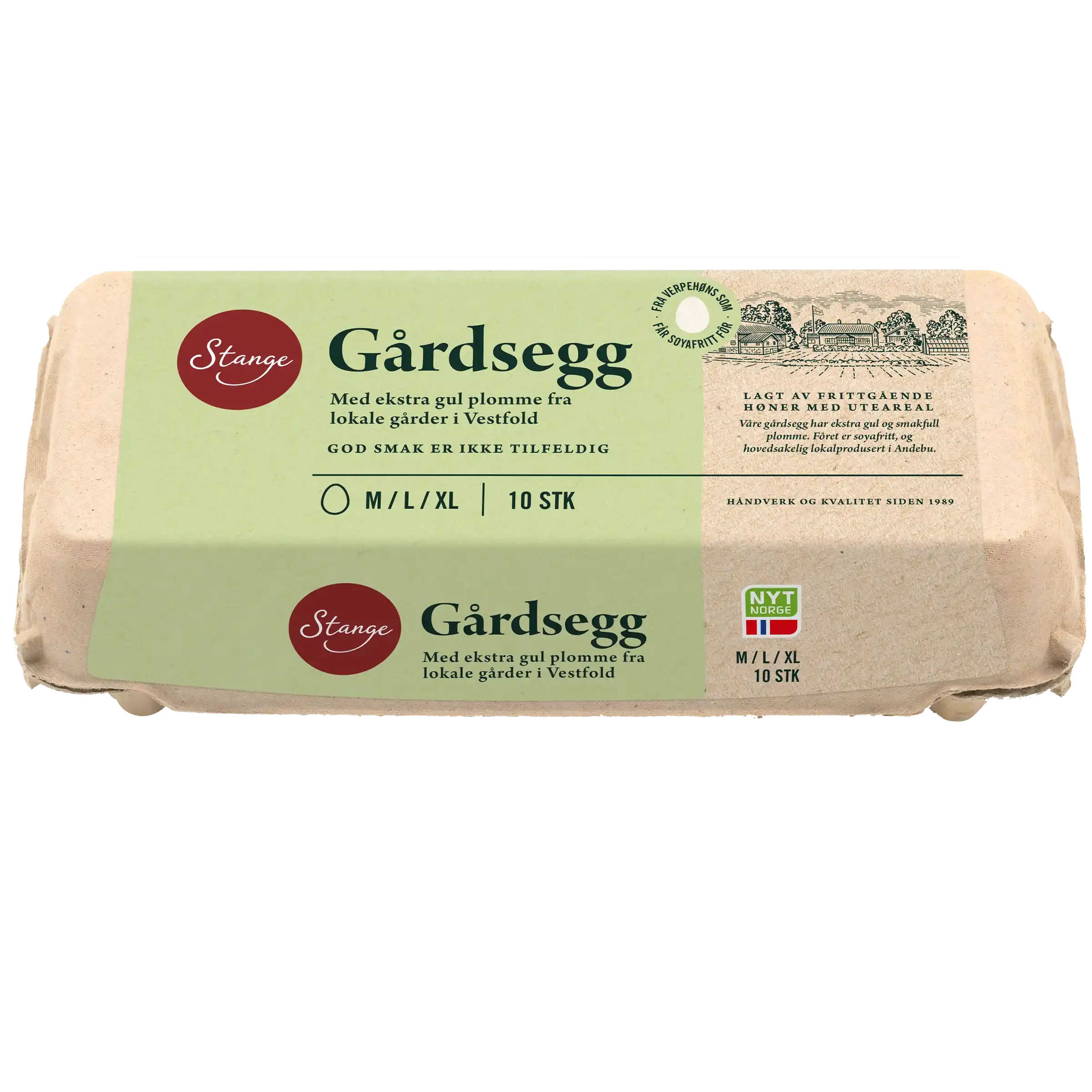 Gårdsegg fra frittgående høner