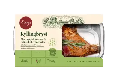 Kyllingbryst med coppaskinke, ost og krydder