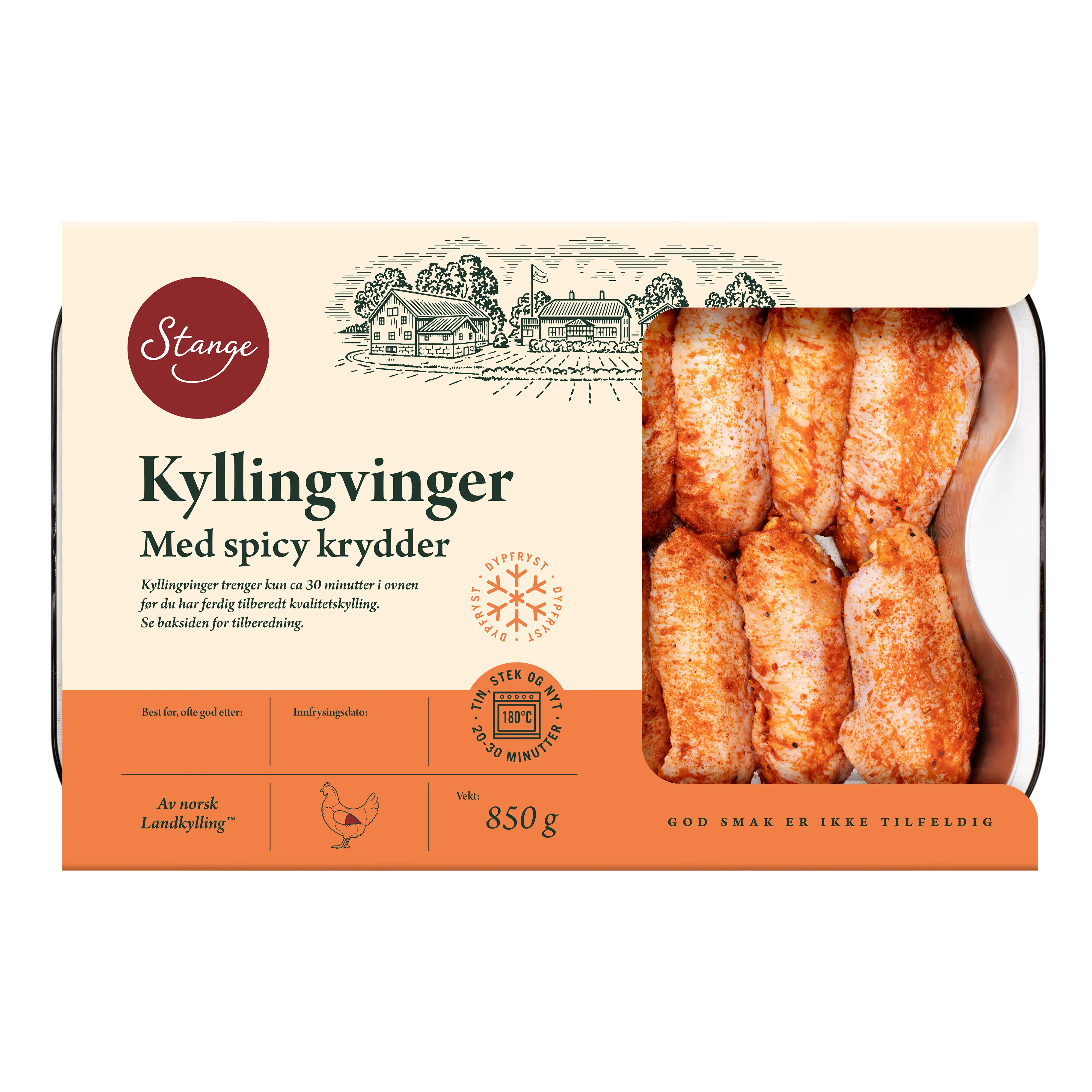 Kyllingvinger med spicy krydder fryst