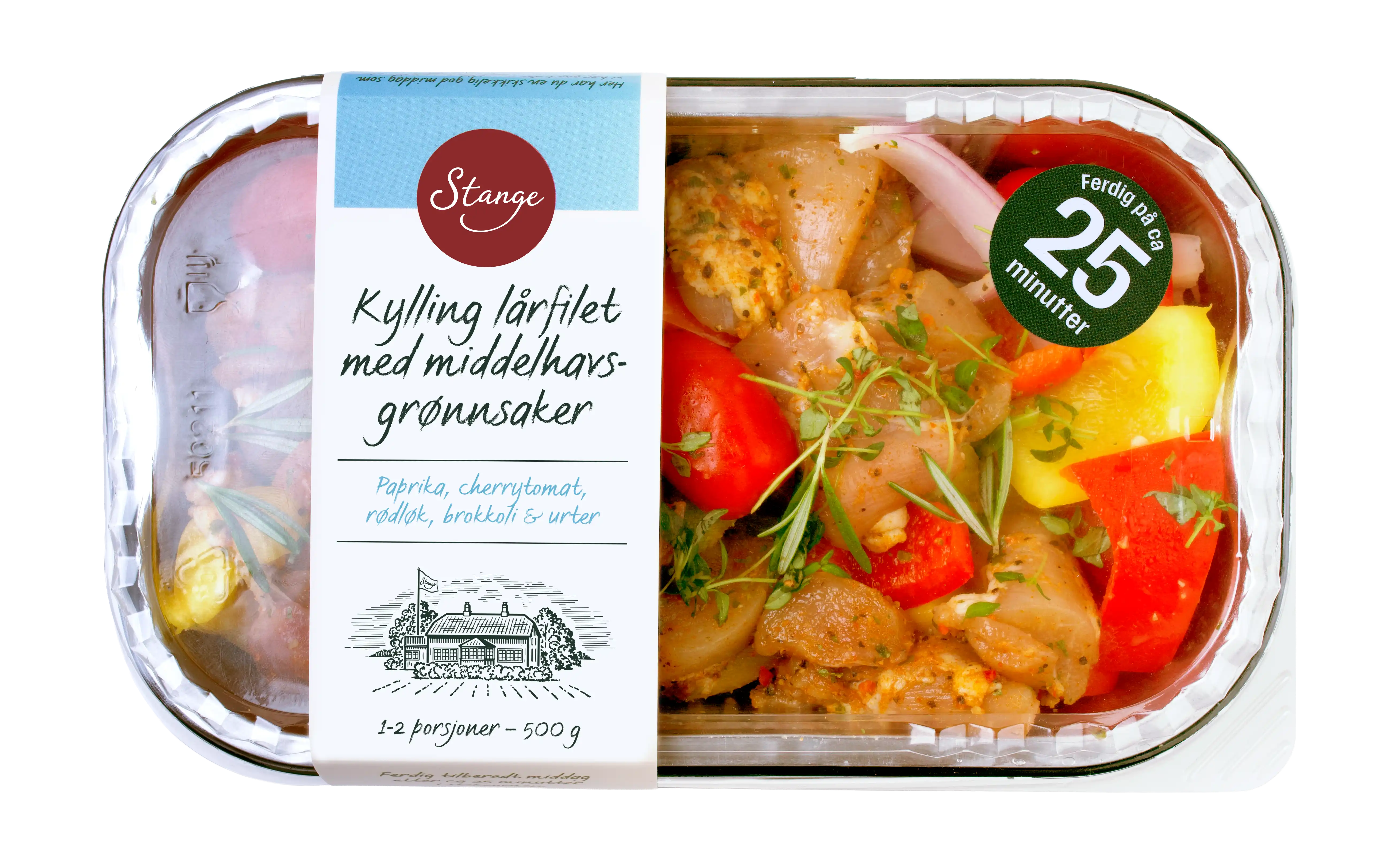 Kylling lårfilet med middelhavsgrønnsaker