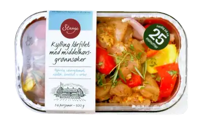 Kylling lårfilet med middelhavsgrønnsaker