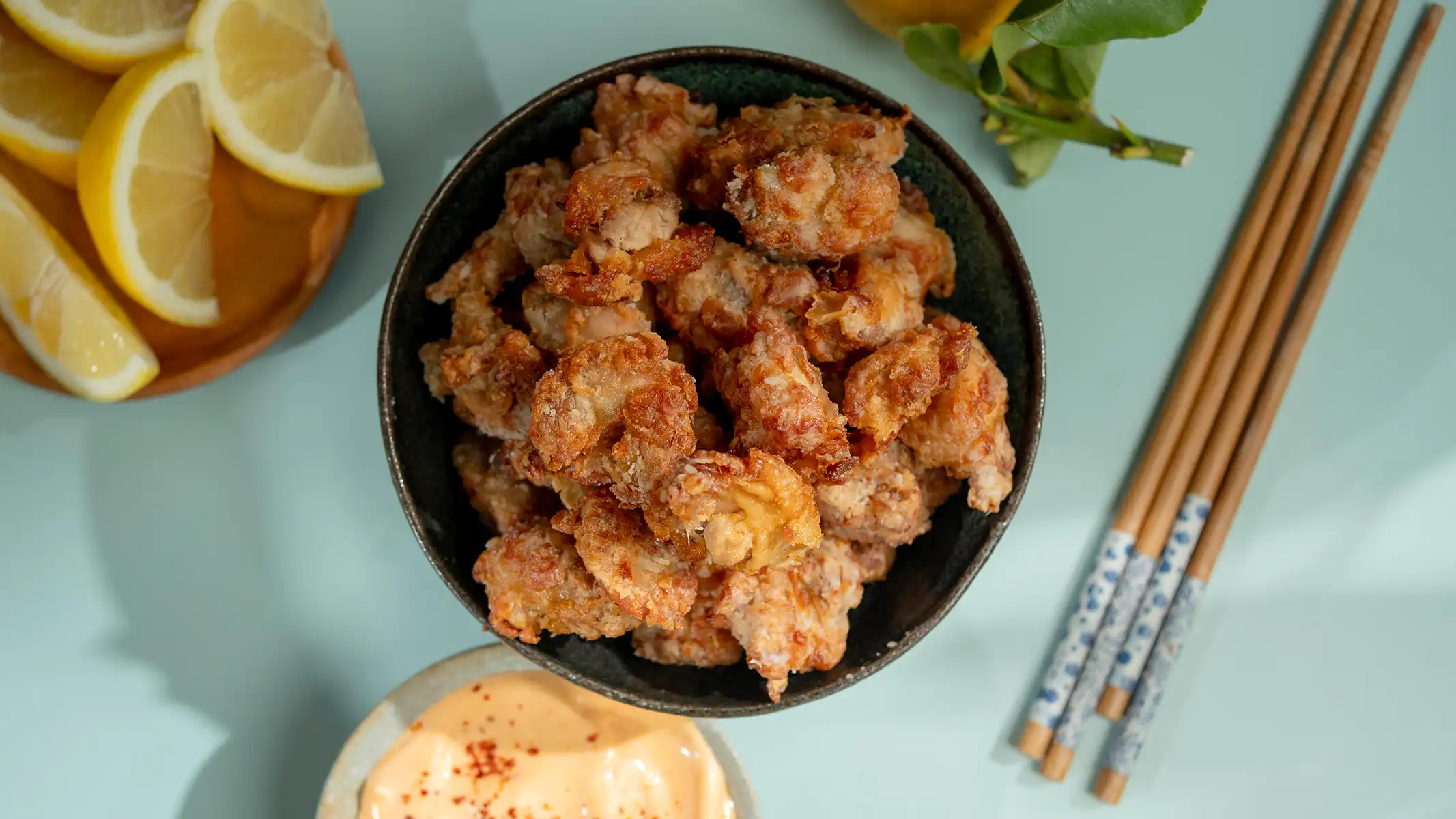 Karaage med kyllinglår