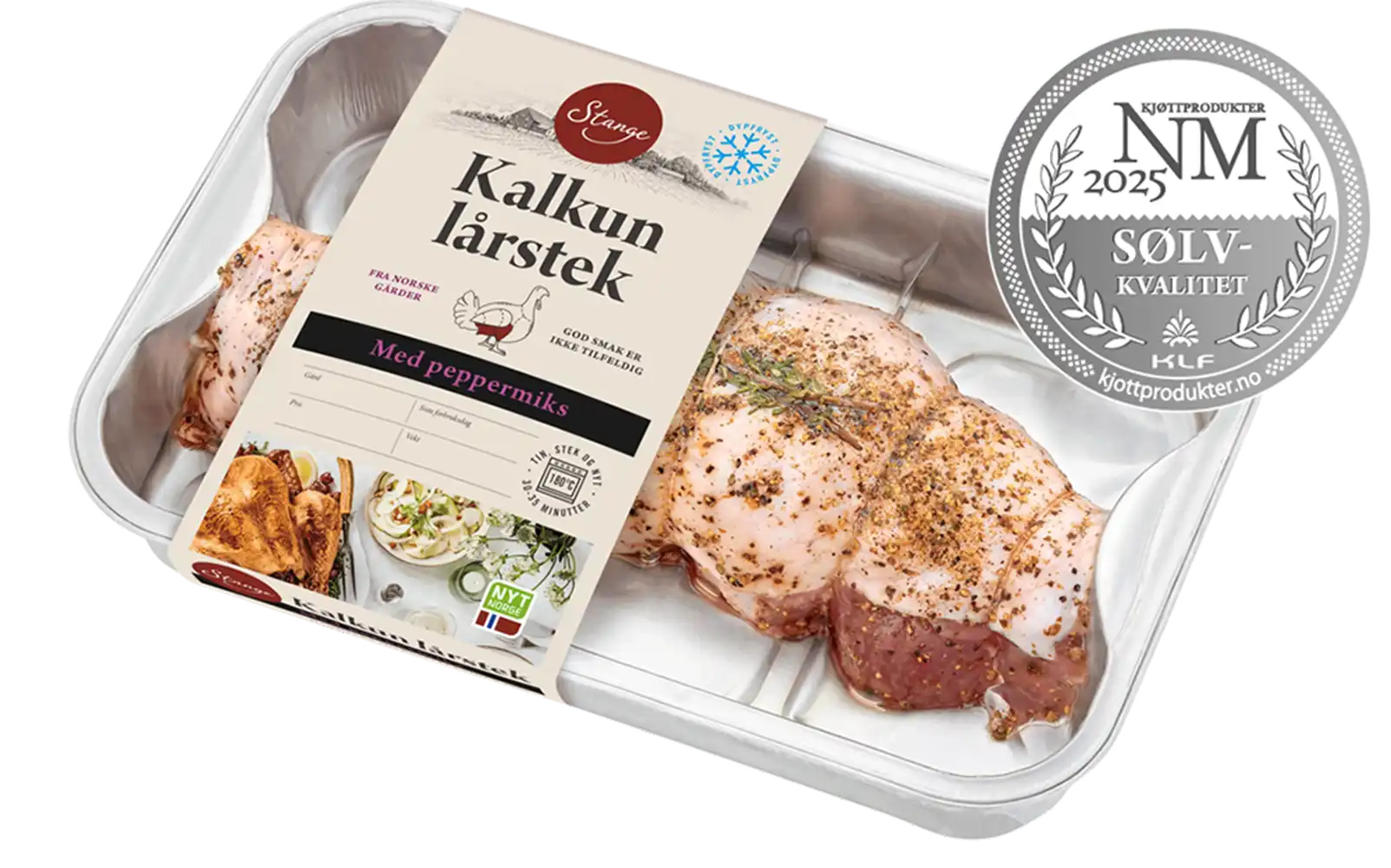 Kalkunlårstek med peppermiks
