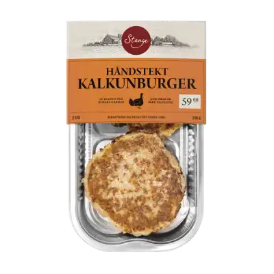 Håndstekt kalkunburger