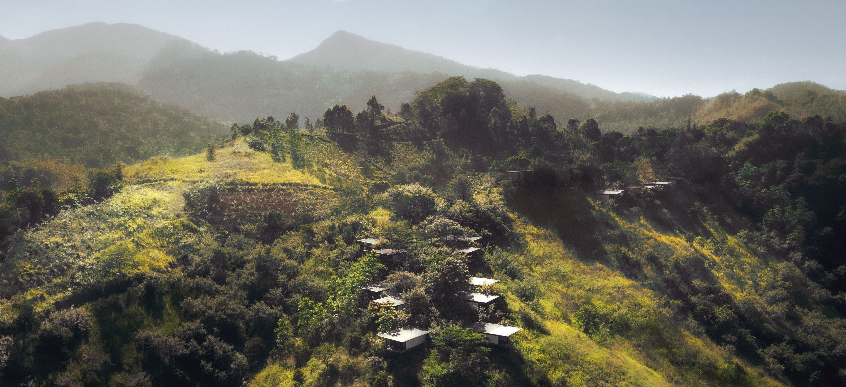 Santani nestles among the rolling, greenery-clad hills of Central Sri Lanka