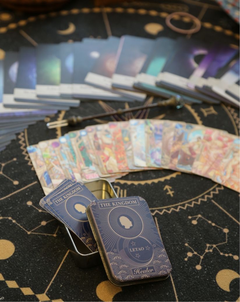 Tarot card deck designed by The Kingdom Healer, Letao Wang
