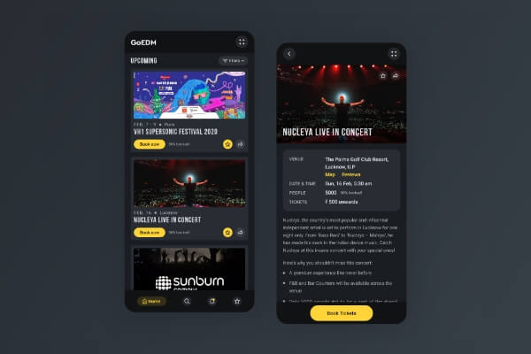 Event booking app