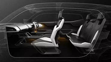 interior concept from Maruti, focusing on the dashboard and display features