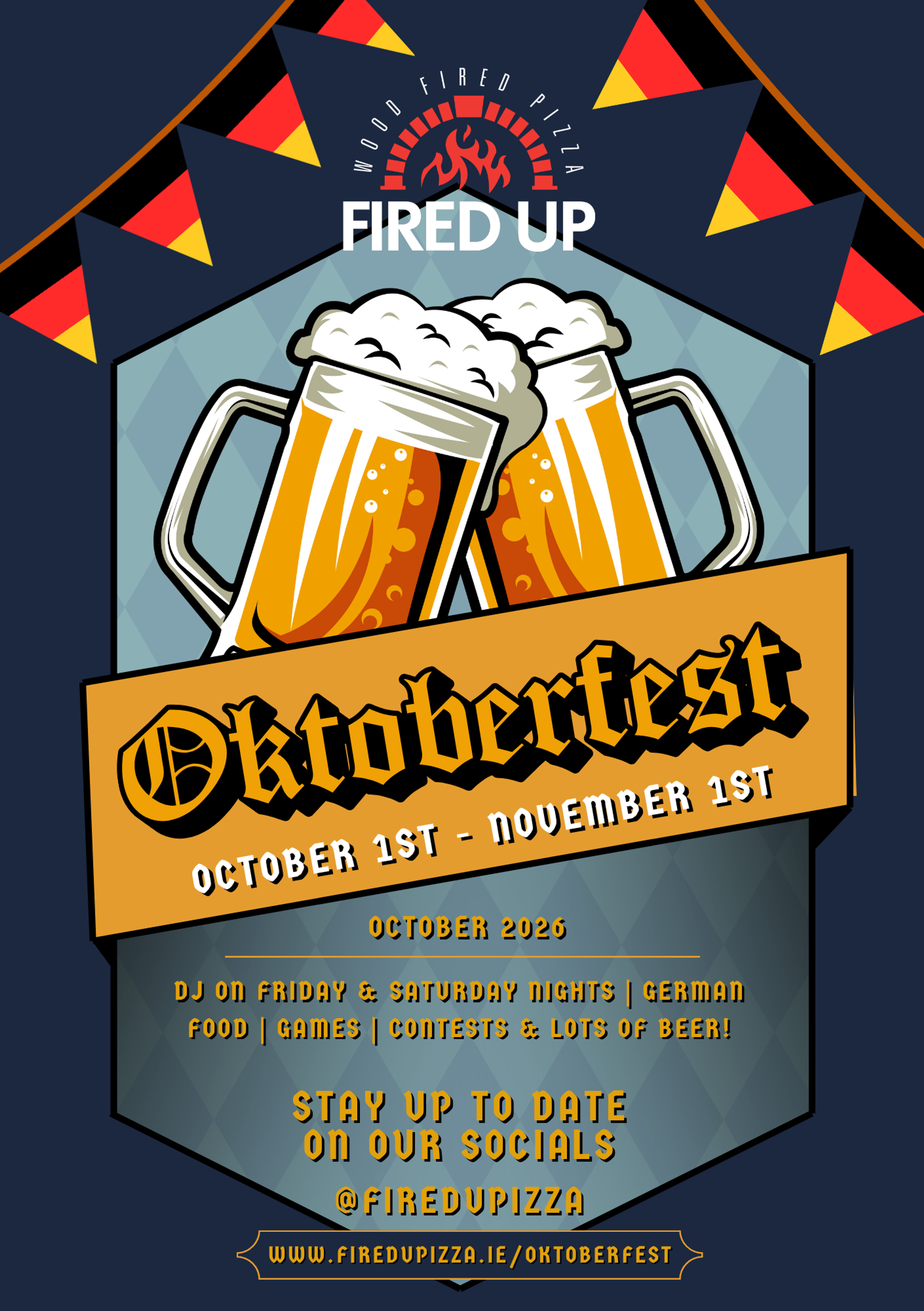 Oktoberfest Dublin 2026 at Fired Up Pizza