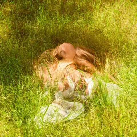 Lying in the grass