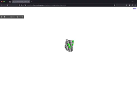 uninspired minimalist graphics and harmonica
