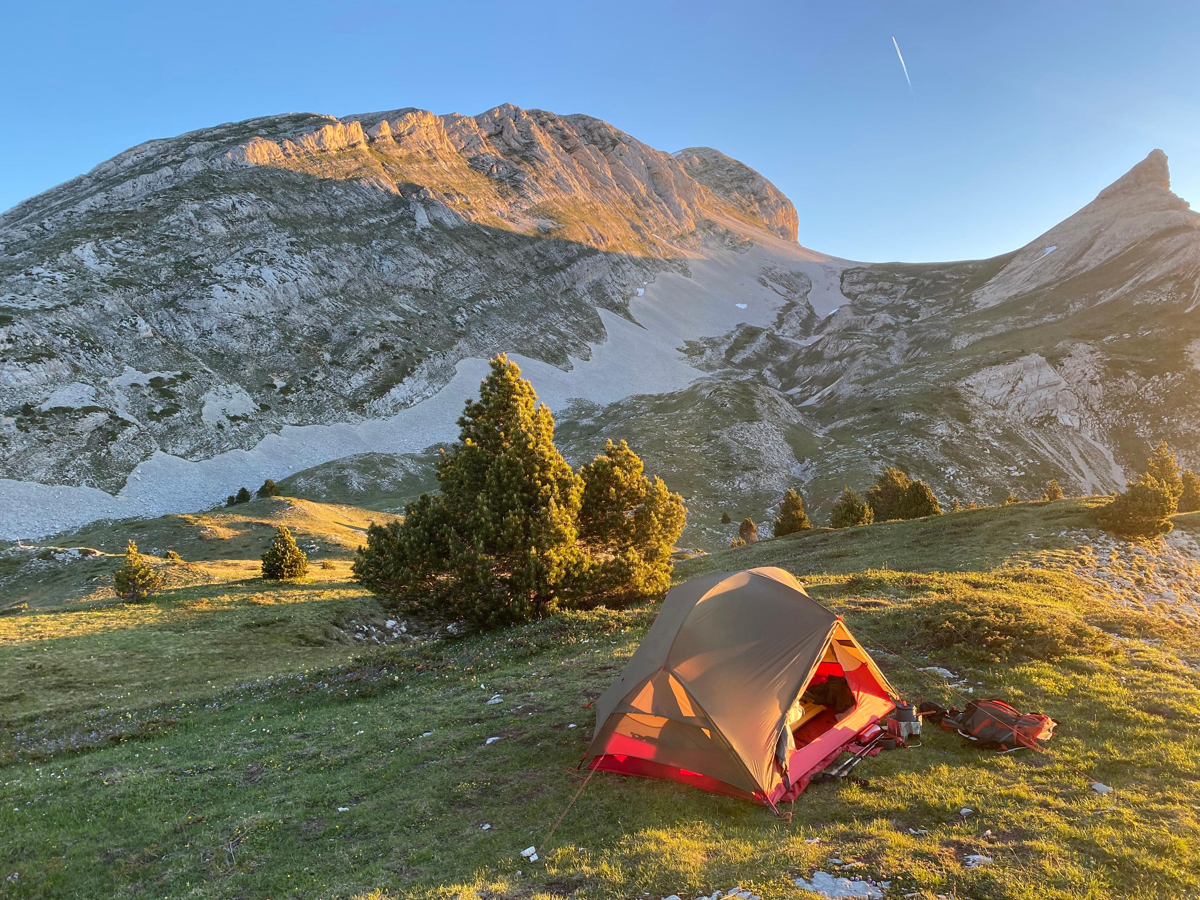 Tente dans le vercors