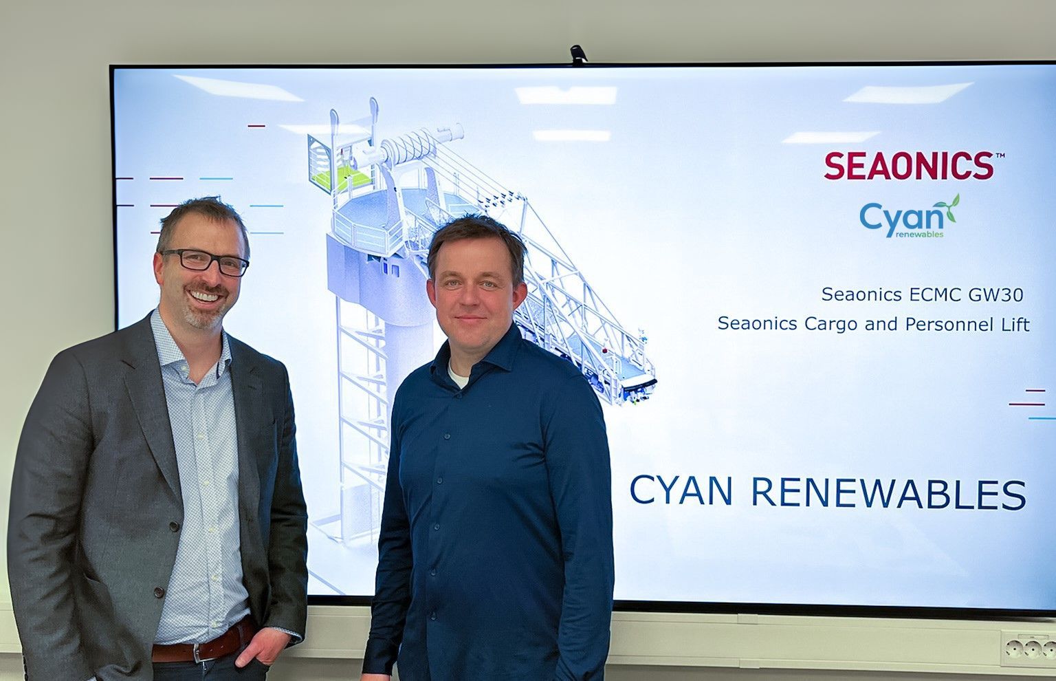 Håkon Fauske (SEAONICS) & Lars Christian Zøhner (Europe Cyan Renewables).