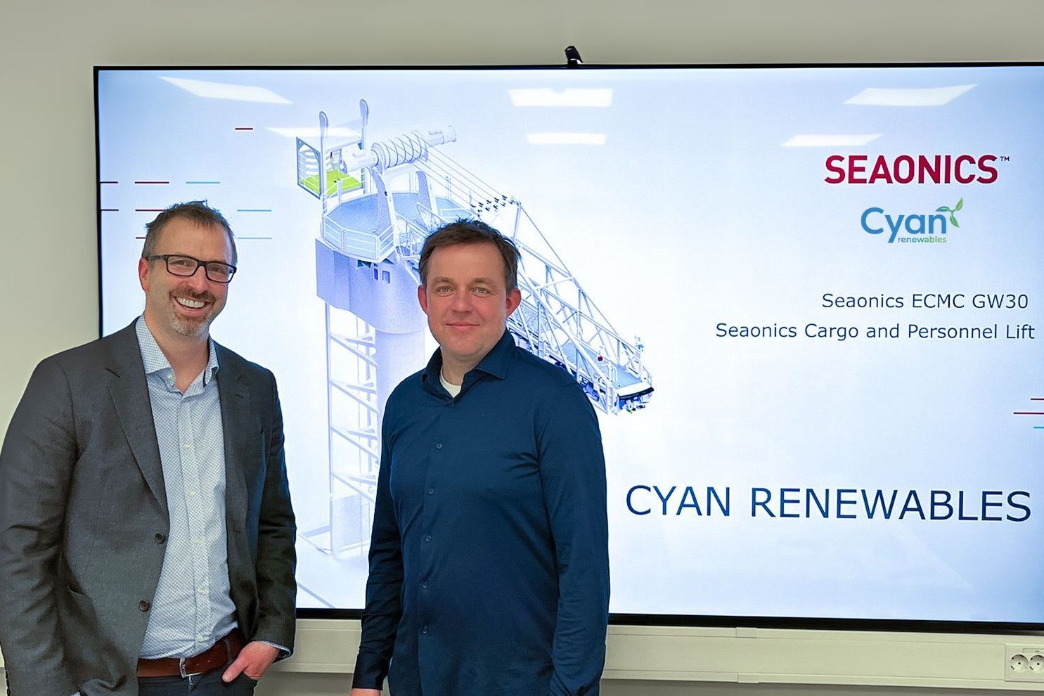 Håkon Fauske (SEAONICS) & Lars Christian Zøhner (Europe Cyan Renewables).