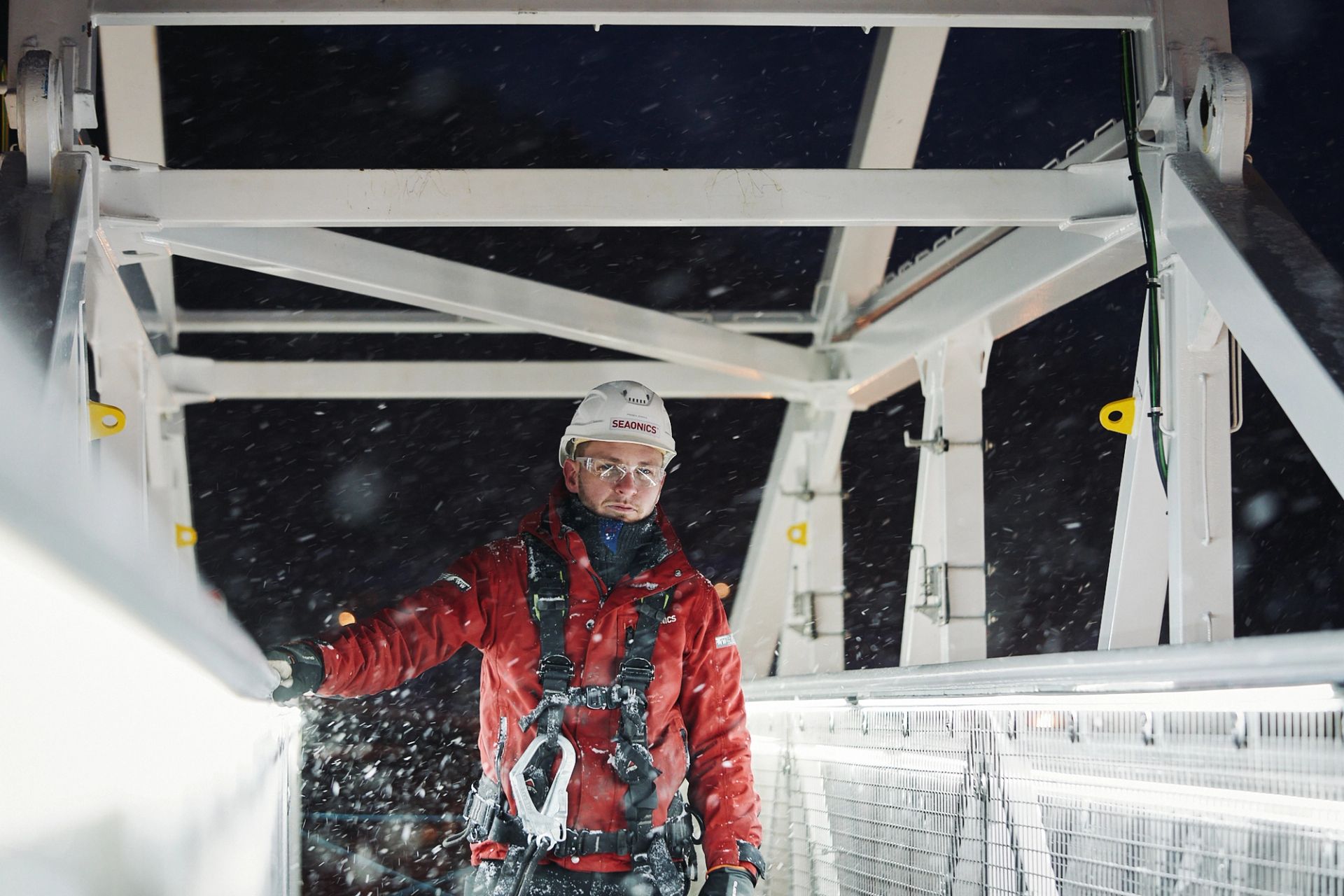 inspecting a gangway