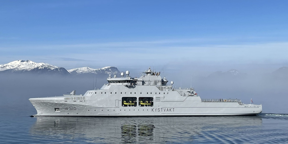Delivered Handling Systems for Norway's New Coast Guard Vessels
