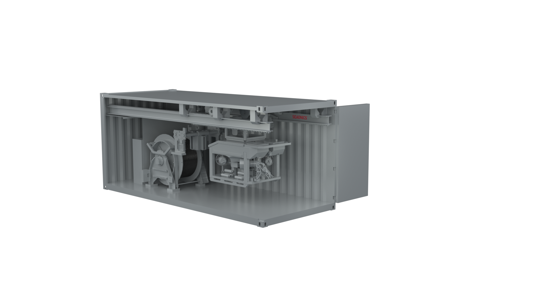 Container LARS for ROV