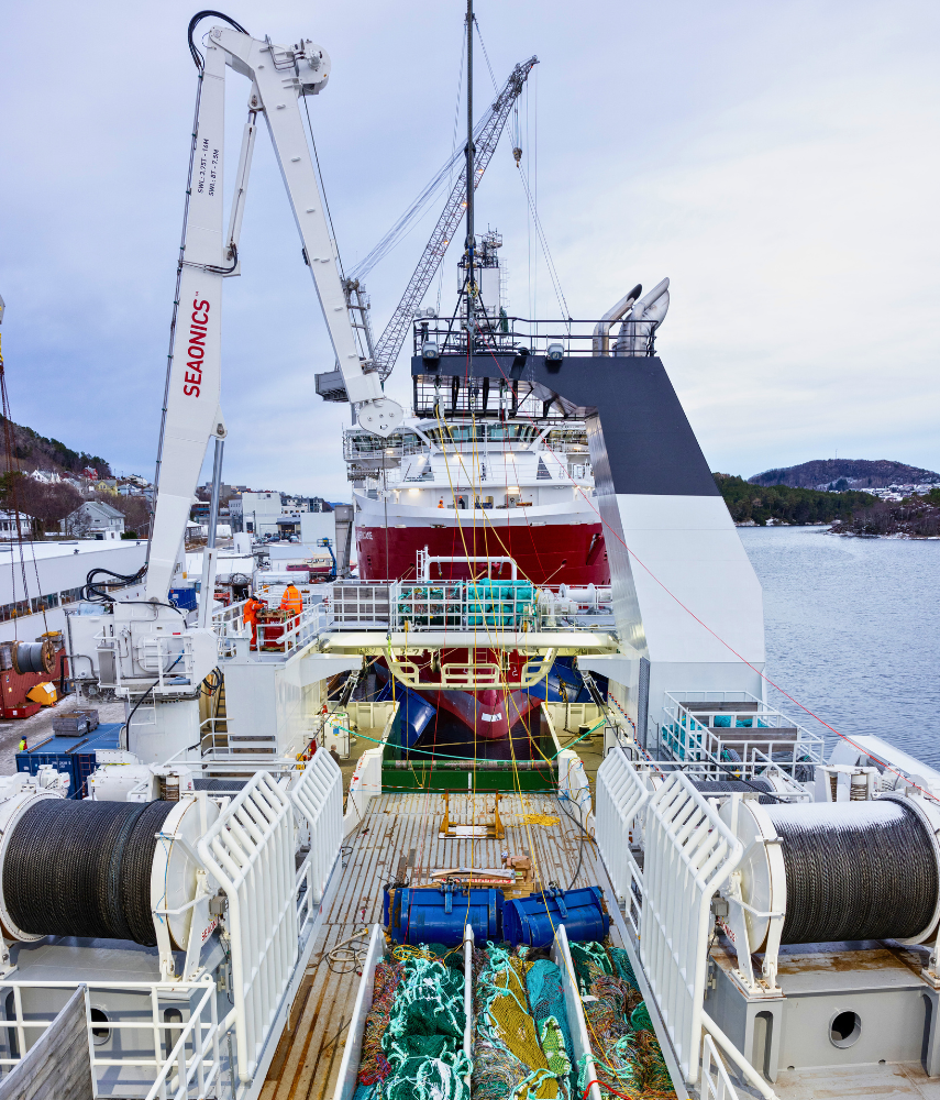 Stern of Sørkapp before depature from Vard Brattvaag (photo: Kristin Støylen)