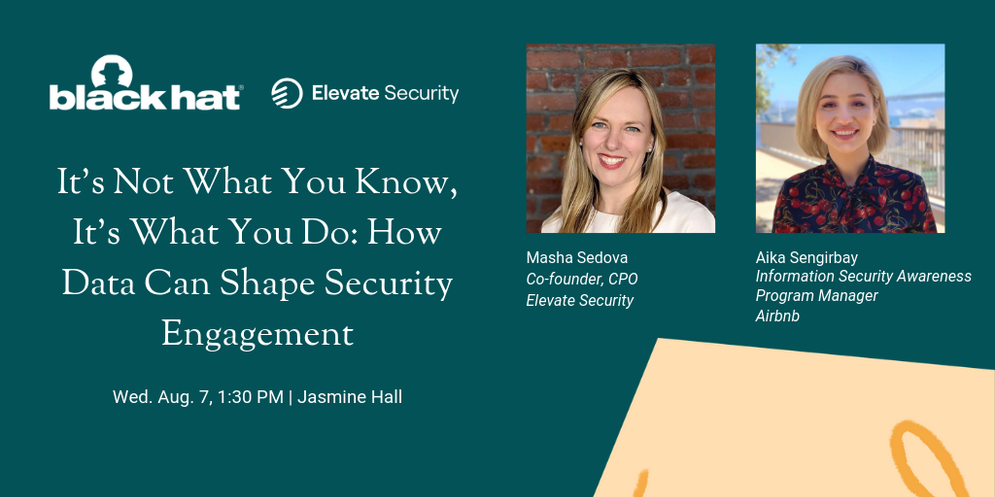 An image promoting Masha Sedova's briefing at Black Hat USA 2019