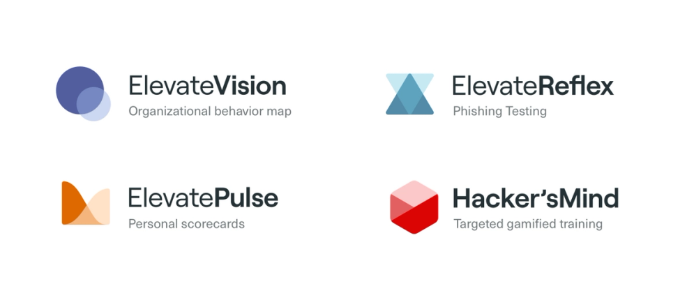 An image showing icons for Elevate's new product naming and branding