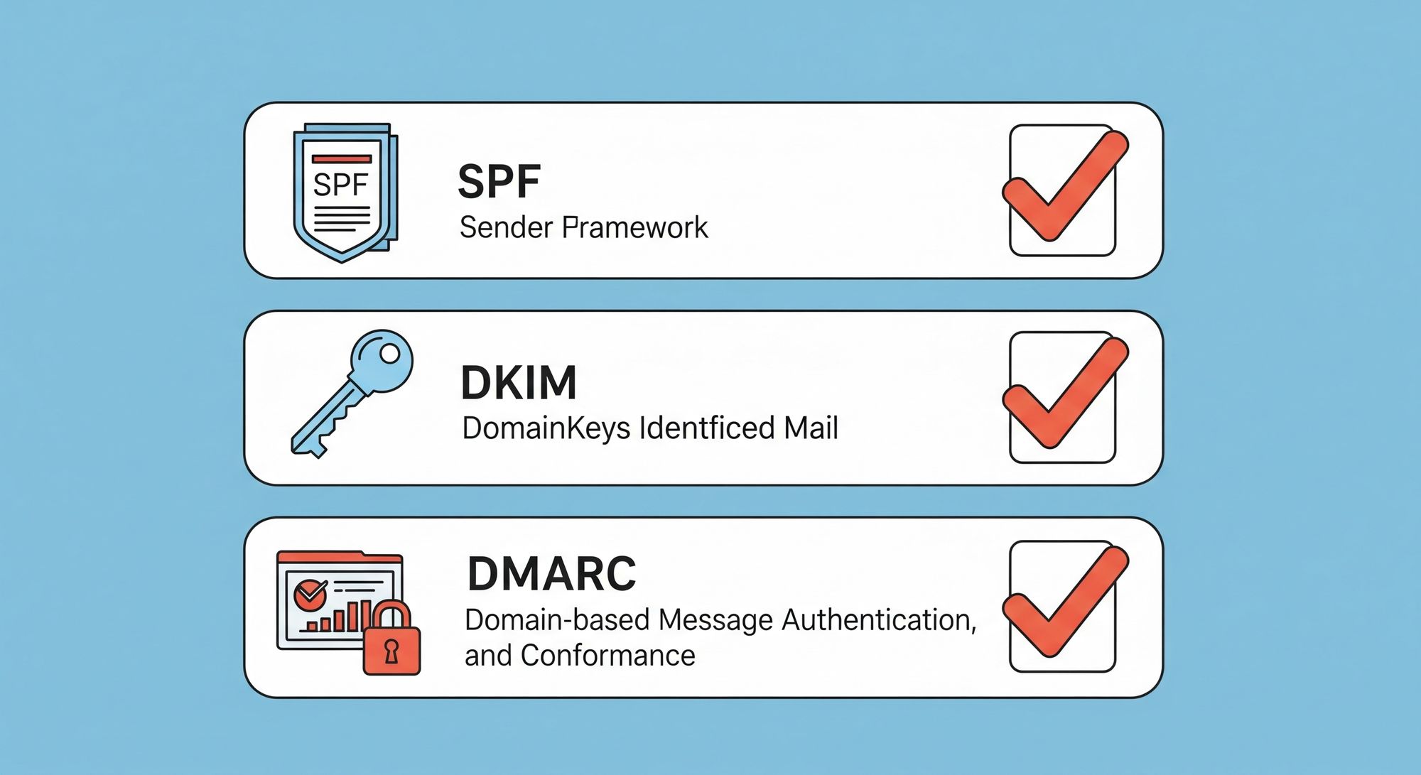 SPF DKIM DMARC checks
